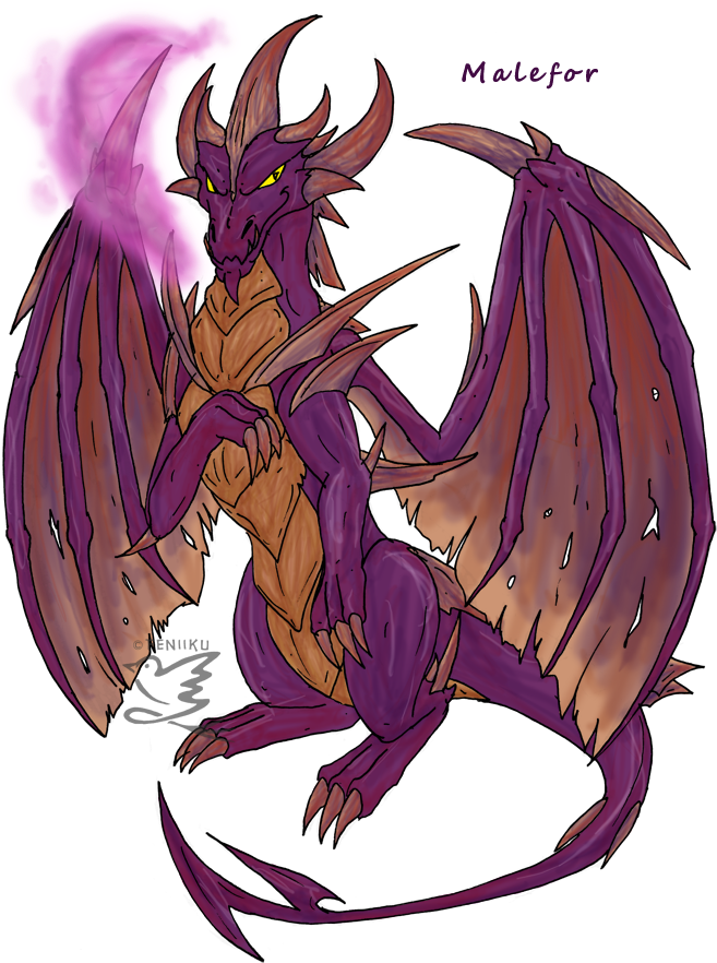 Malefor By Feniiku - Malefor Spyro (695x901), Png Download