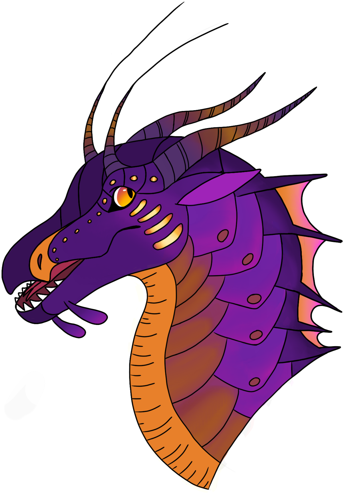 Violet Drawing Fun - Silkwing Hybrid (1280x1802), Png Download