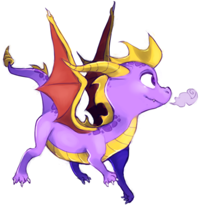Dragon Spyro (400x411), Png Download
