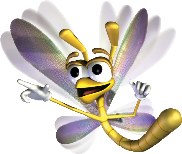 Playstation All-stars Fanfiction Royale Wiki - Sparx The Dragonfly Png (664x569), Png Download