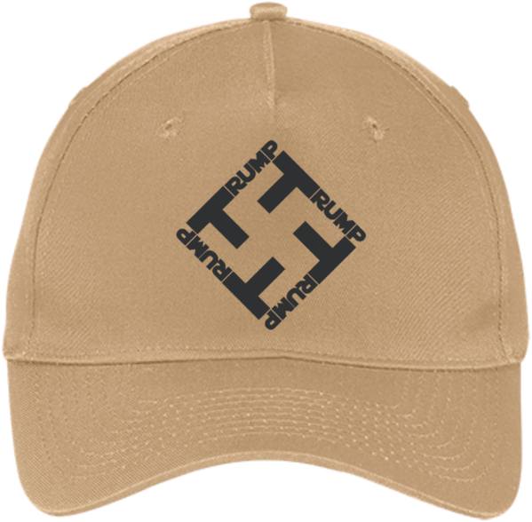 Anti Trump Nazi Swastika Five Panel Twill Cap - Certified Badass Gold Five Panel Twill Cap (600x600), Png Download