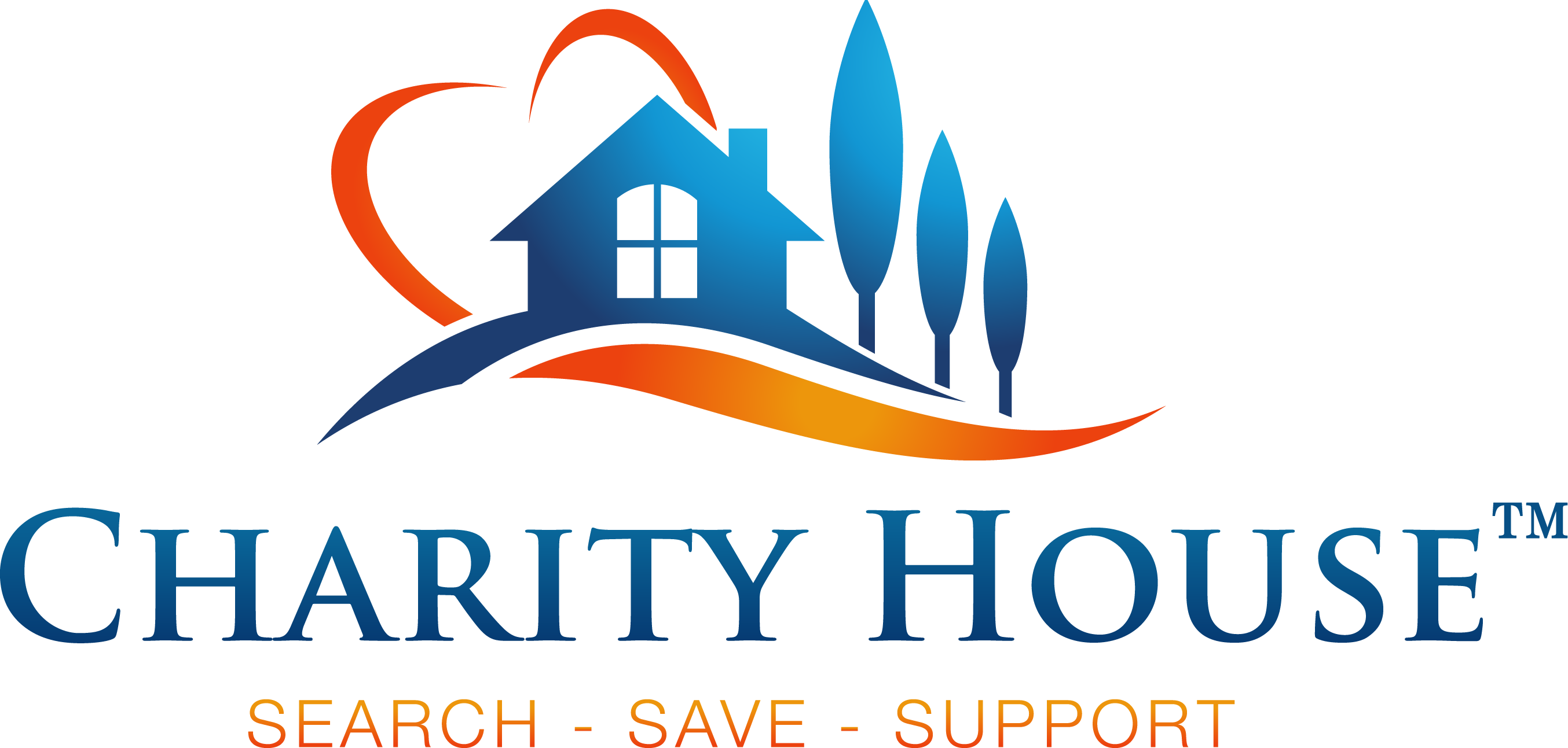 Charity House Logo - House Seller Logo (2708x1293), Png Download