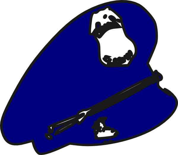 Police Man Hat Clip Art - Art Clip Police Man Hat (600x523), Png Download