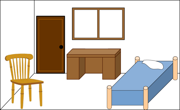 Bedroom - Free Clipart Bedroom (600x365), Png Download