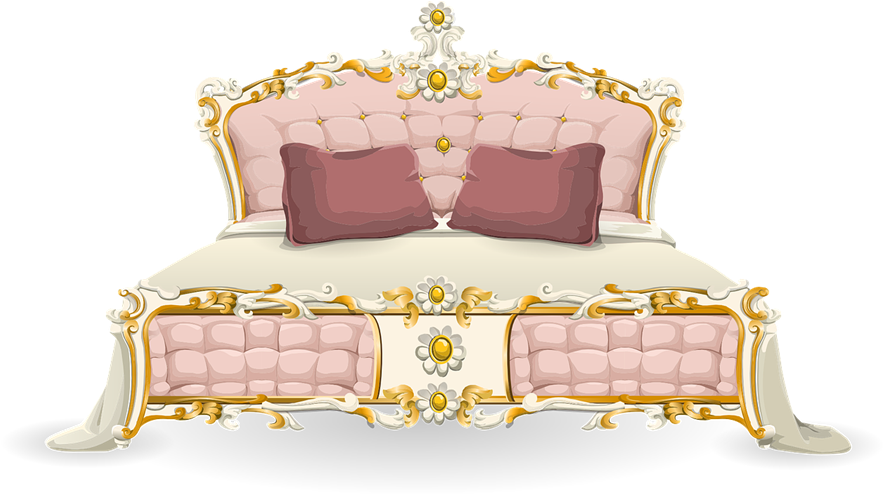Bed Transparent Pink - Bed Png (900x501), Png Download