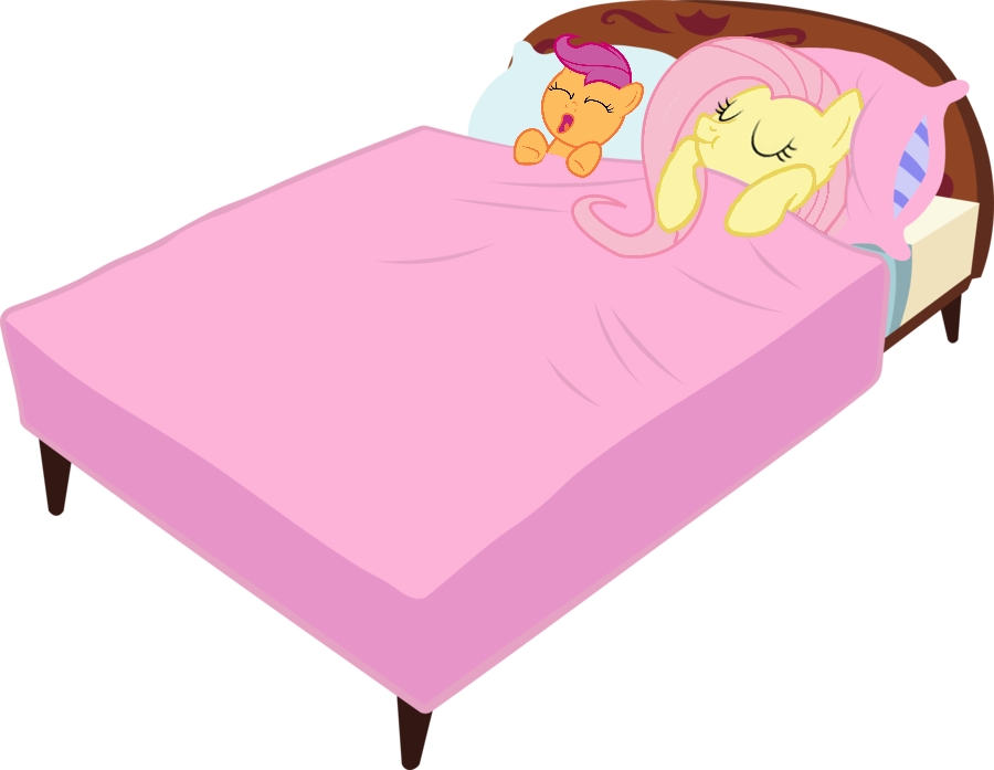 Png Download Bed Clipart Jokingart Com - Cute Cute Cartoon Bed (900x697), Png Download