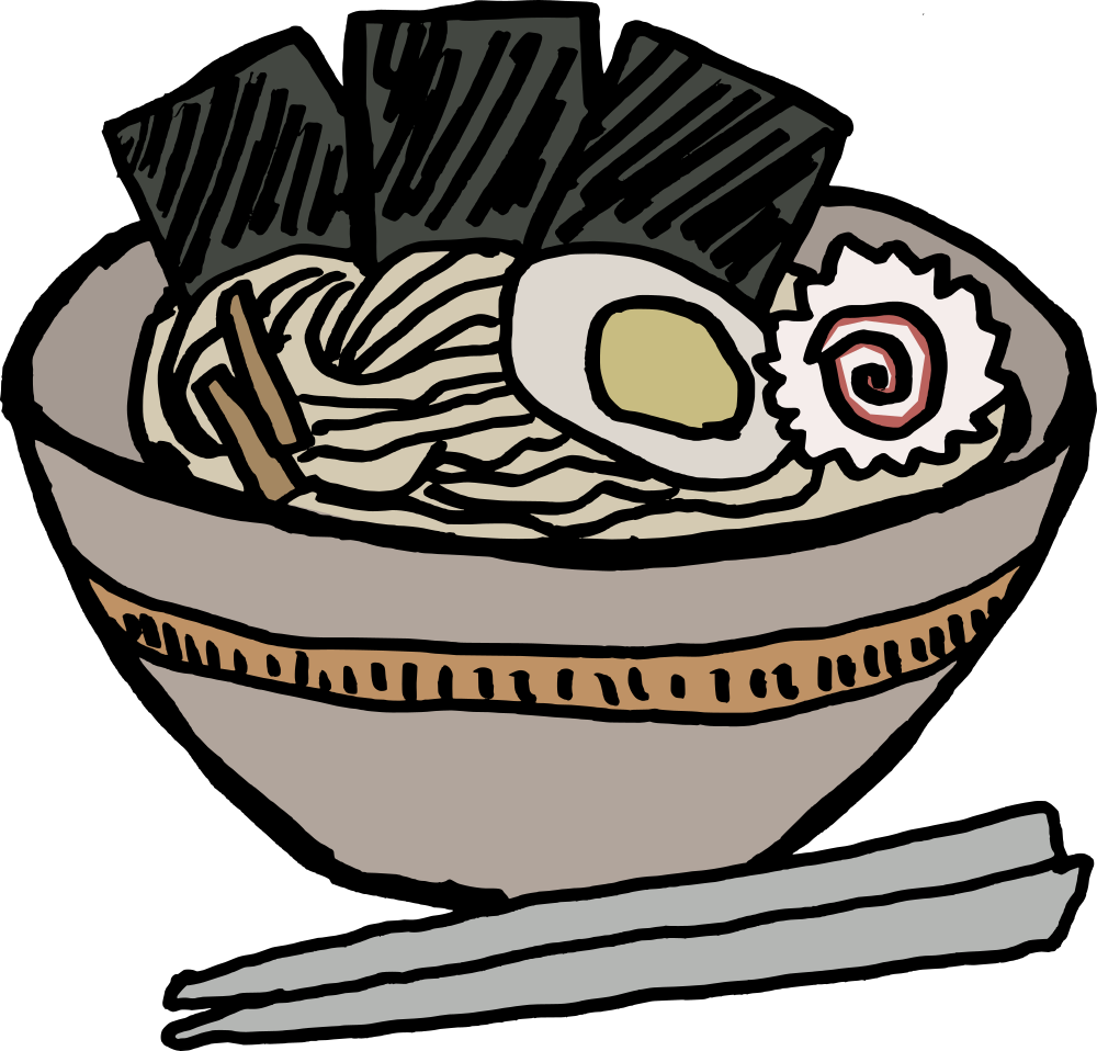 Picture Black And White Stock Onlinelabels Clip Art - Ramen Bowl With Nori (1000x958), Png Download