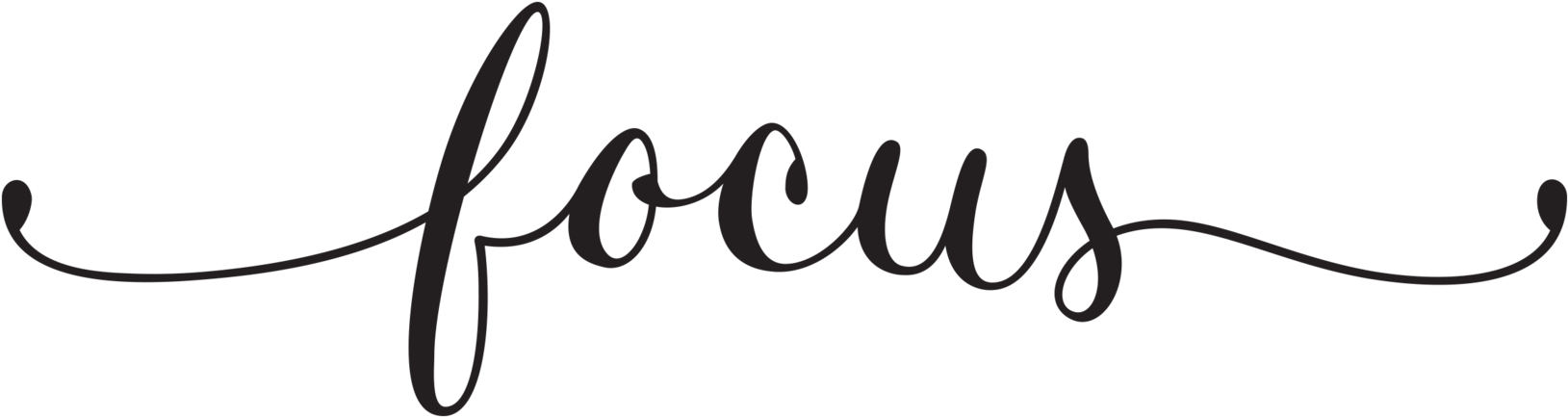 Just Focus - Focus Typography (2048x2048), Png Download