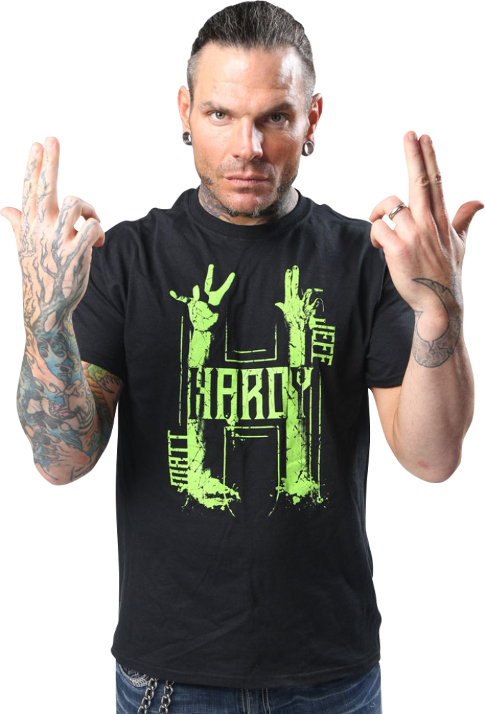 Jeff Hardy In Black T-shirt - Jeff Hardy (696x1024), Png Download