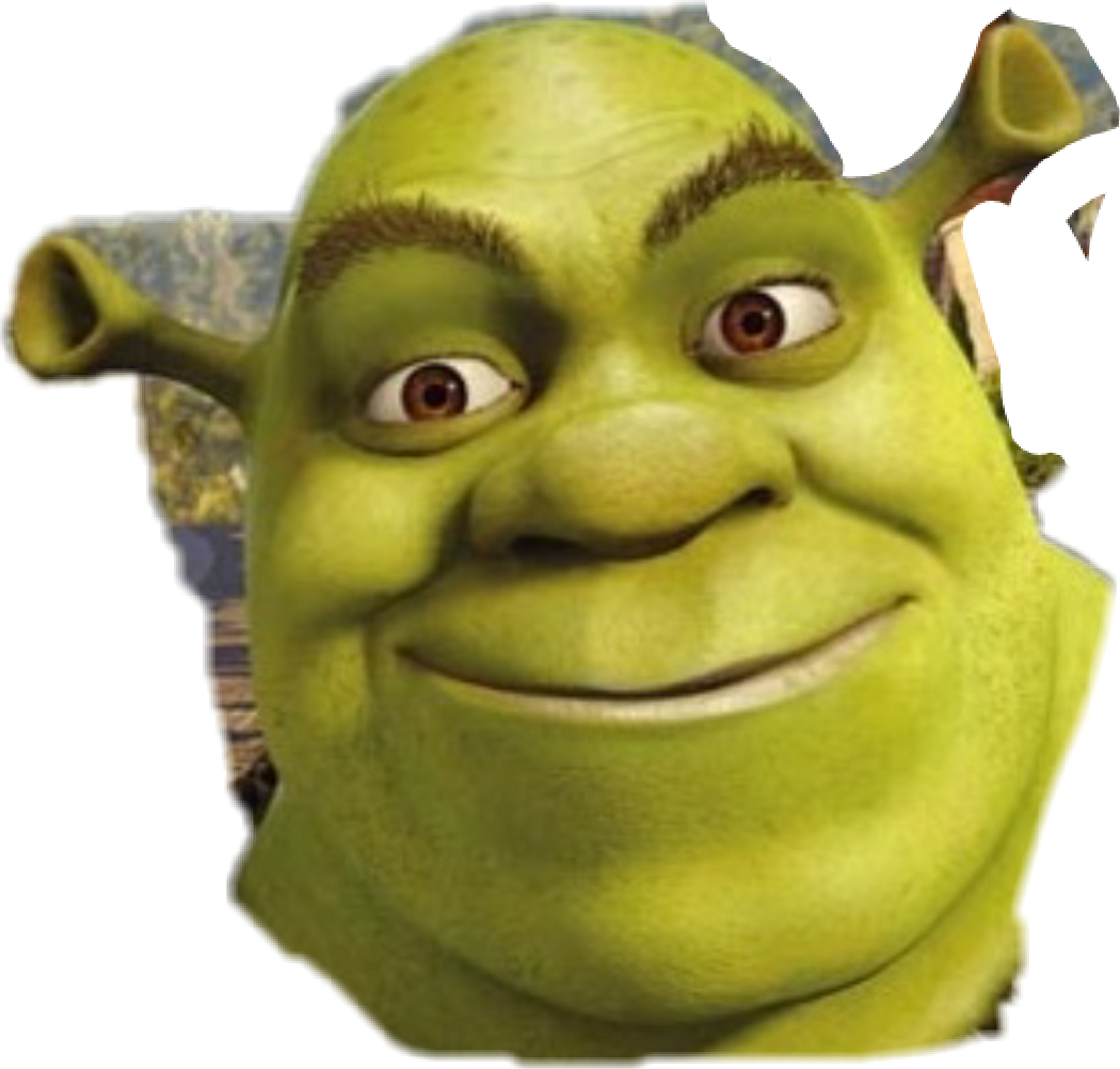 Shrek Face Transparent Background (1050x1001), Png Download