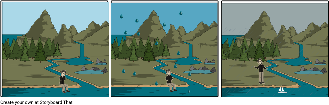 Rain And The Paper Boat - Spot The Difference Canada (1164x385), Png Download