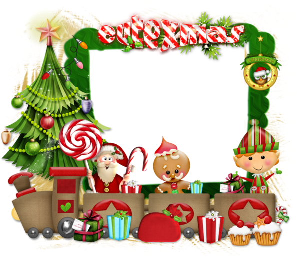 Christmas Clipart, Ramen, Clip Art, Christmas, Funny - Cadre Noel Clipart (600x600), Png Download