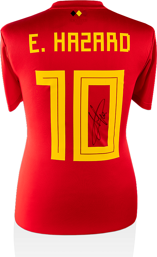 Eden Hazard Signed Belgium Shirt Matt Hardy Photography - Eden Hazard Shirt Belgium (870x890), Png Download