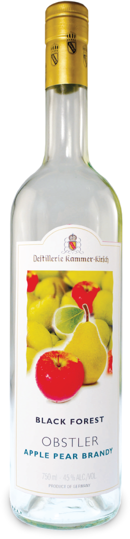 Kammer - Kammer Kirsch Black Forest Obstler Apple Pear Brandy (336x1136), Png Download