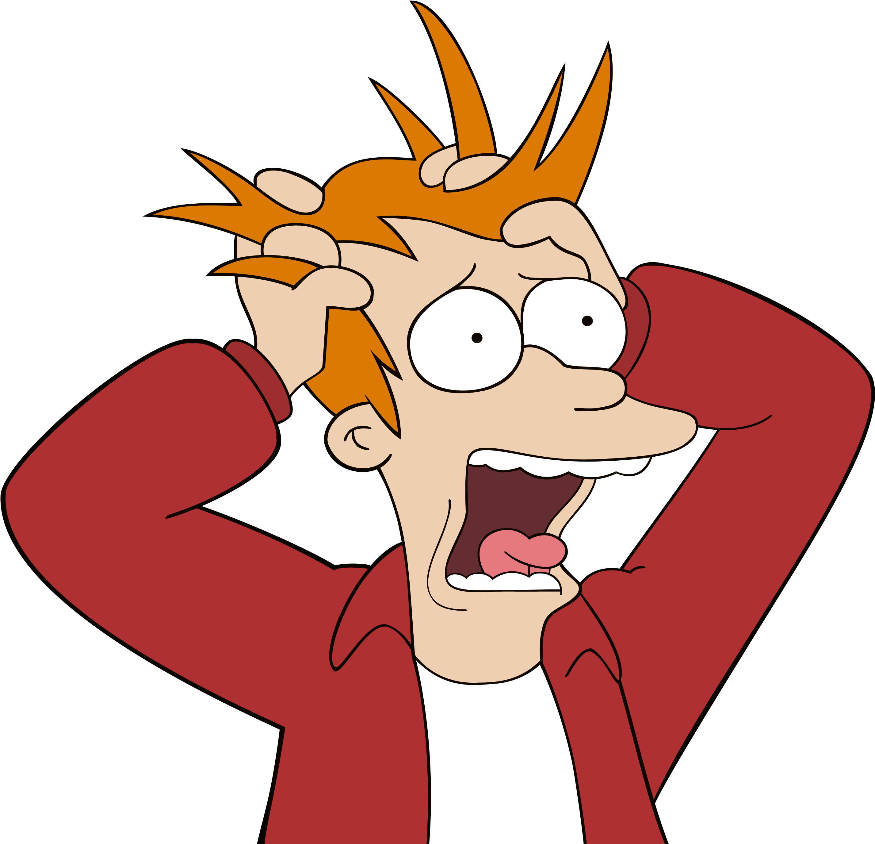 Free Png Futurama Fry Stress Png Images Transparent - Oh My God Png (850x785), Png Download