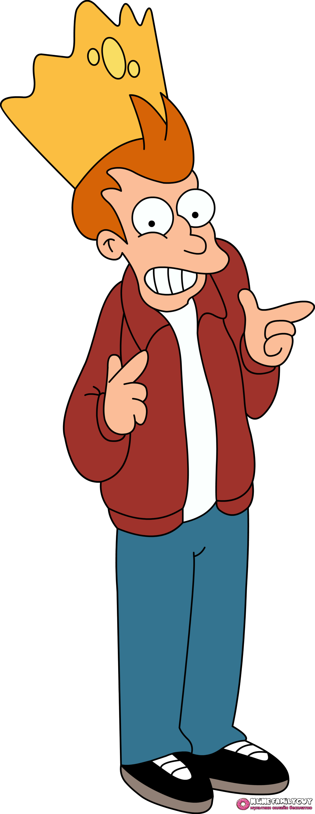 Futurama Fry Png - Fry Futurama Transparent (1024x2642), Png Download