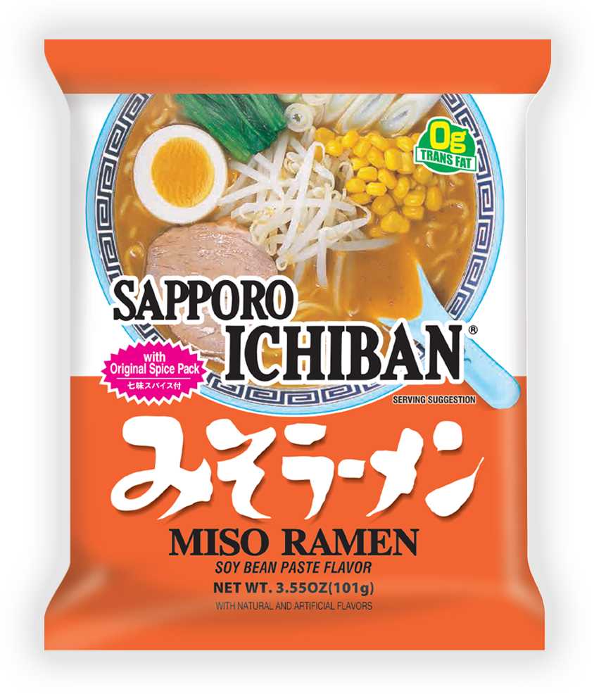Sapporo Ichiban Miso Ramen (1000x1000), Png Download