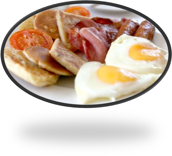 The Ulster Fry Is A Traditional Breakfast Served In - Ulster Fry (588x540), Png Download