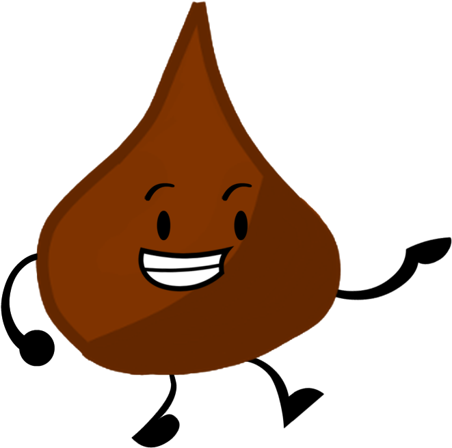 Hershey Kiss Wiki Pose - Hershey Kiss Cartoon (682x690), Png Download