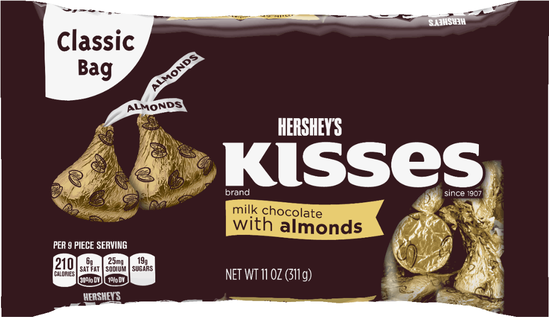 We Tell You About Cash You Can Claim Every Week Sign - Hersheys Kisses Chocolates With Almonds (1280x1280), Png Download