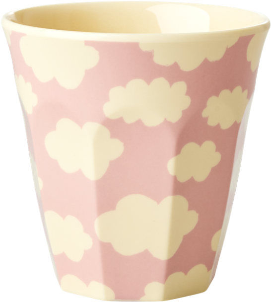 Kids Small Melamine Cup Pink Cloud Print By Rice Dk - Melamine Cup Pink (1000x1000), Png Download