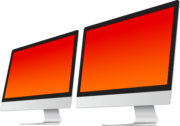 Imac Psd Templates - Monitor That Looks Like Imac (600x421), Png Download