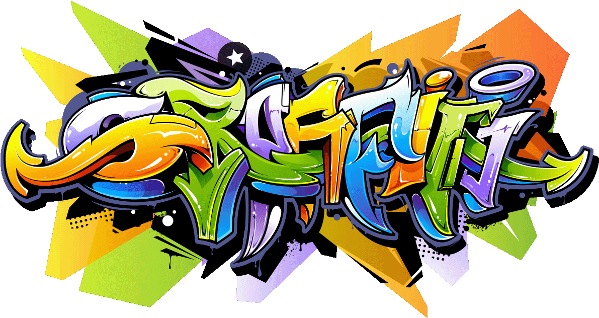 Sticker Graffiti Multi Couleurs Ambiance Sticker Col - Graffiti Prenom Chambre Stickers (1200x1200), Png Download