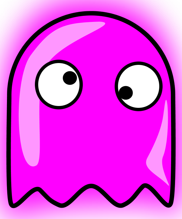 Large Ghost Cliparts - Pacman Ghost Clipart (600x719), Png Download