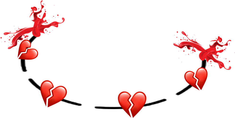 Red Blood Heart Heartbroken Heartbreak Hearts Sad Depre - Heart (1024x1024), Png Download