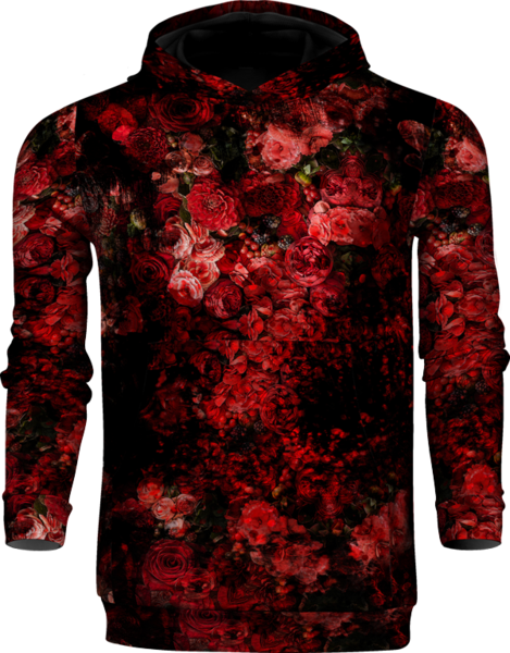 Dark Blooms Hoodie - Hoodie (469x600), Png Download