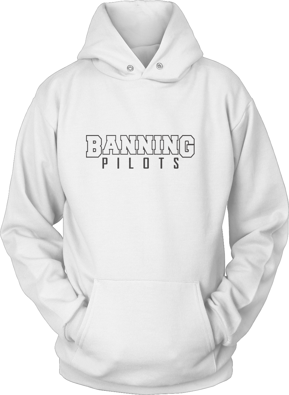 Banning Pilots Hoodie White - Dog Hair Is My Glitter Sweatshirt Hoodie (1200x1502), Png Download