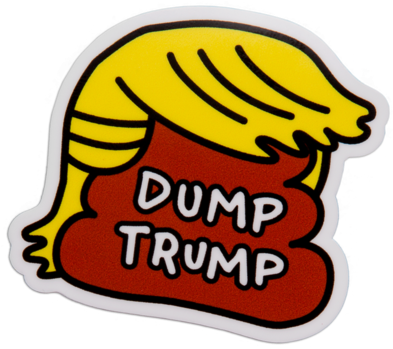 Dump Trump Sticker Animation - Donald Trump (600x417), Png Download