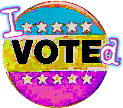 Well, Today I Voted And I Found Myself Walking Into - Voting (432x392), Png Download
