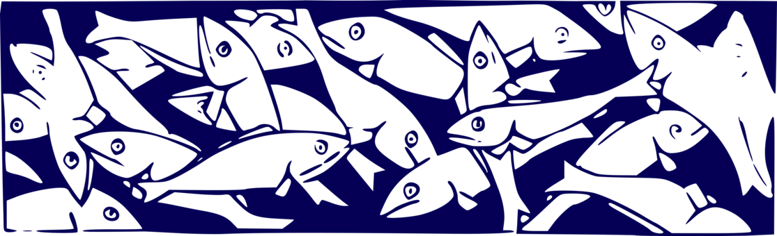Fishing Nets Fishing Rods Computer Icons Fishing Bait - Fish In Net Clip Art (1115x340), Png Download