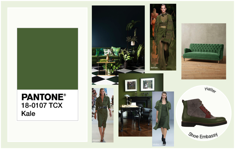 Shoe Embassy Kale Pantone Colours Ss17 - Interior Design (750x476), Png Download