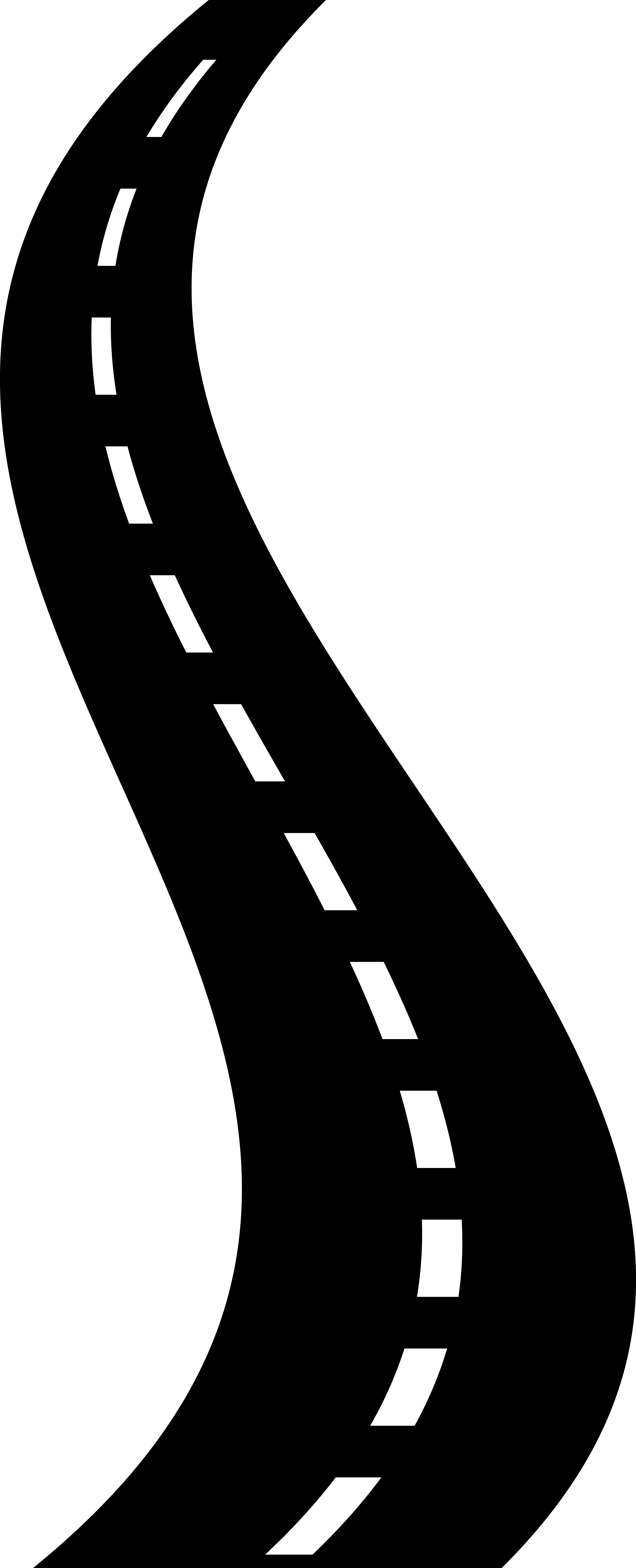 Collection Of Markings High Quality Free - Pistas De Carreteras Png (2141x5277), Png Download