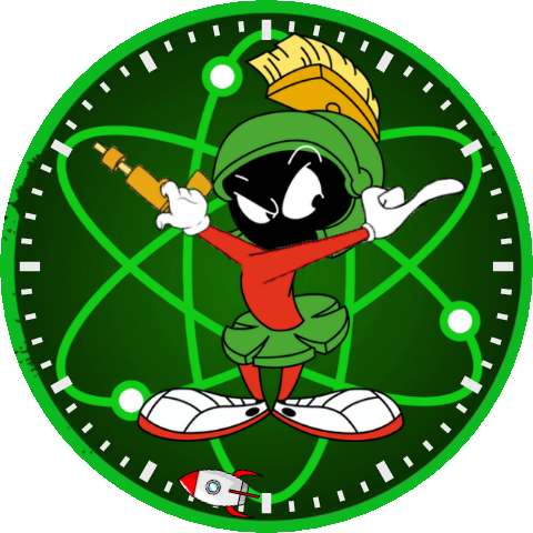 Marvin The Martian - Marvin The Martian Watch Face (480x480), Png Download