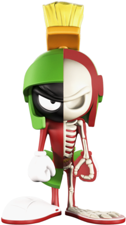 Mighty Jaxx Xxray Looney Tunes Marvin The Martian Vinyl - Looney Tunes Vinyl Figures (480x480), Png Download