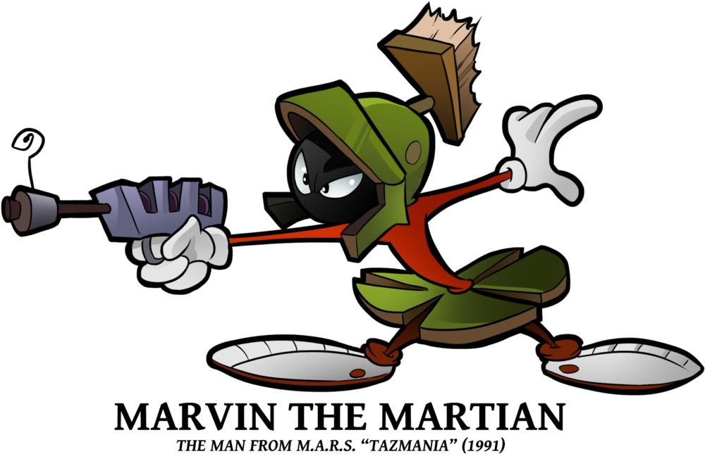 Tamania Cameos - Marvin The Martian 2017 (1024x664), Png Download