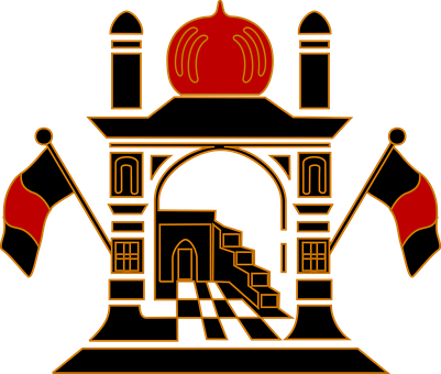 Islam, Moslem, Mosque, Prayer, Religion - Afghanistan Flag Black And White (401x340), Png Download