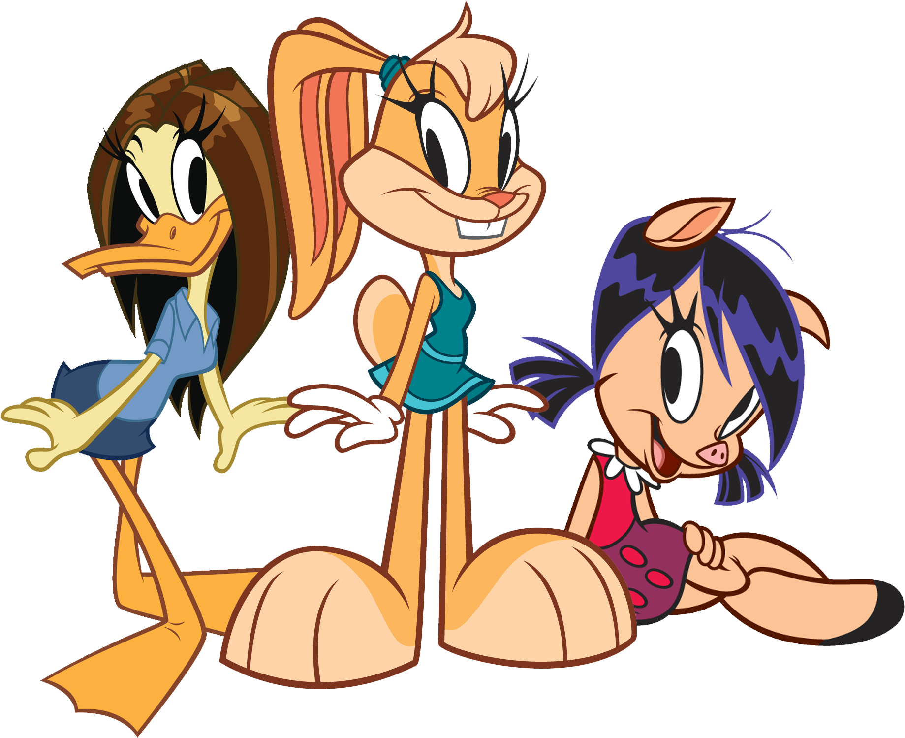 Tina, Lola And Petunia (1856x1528), Png Download