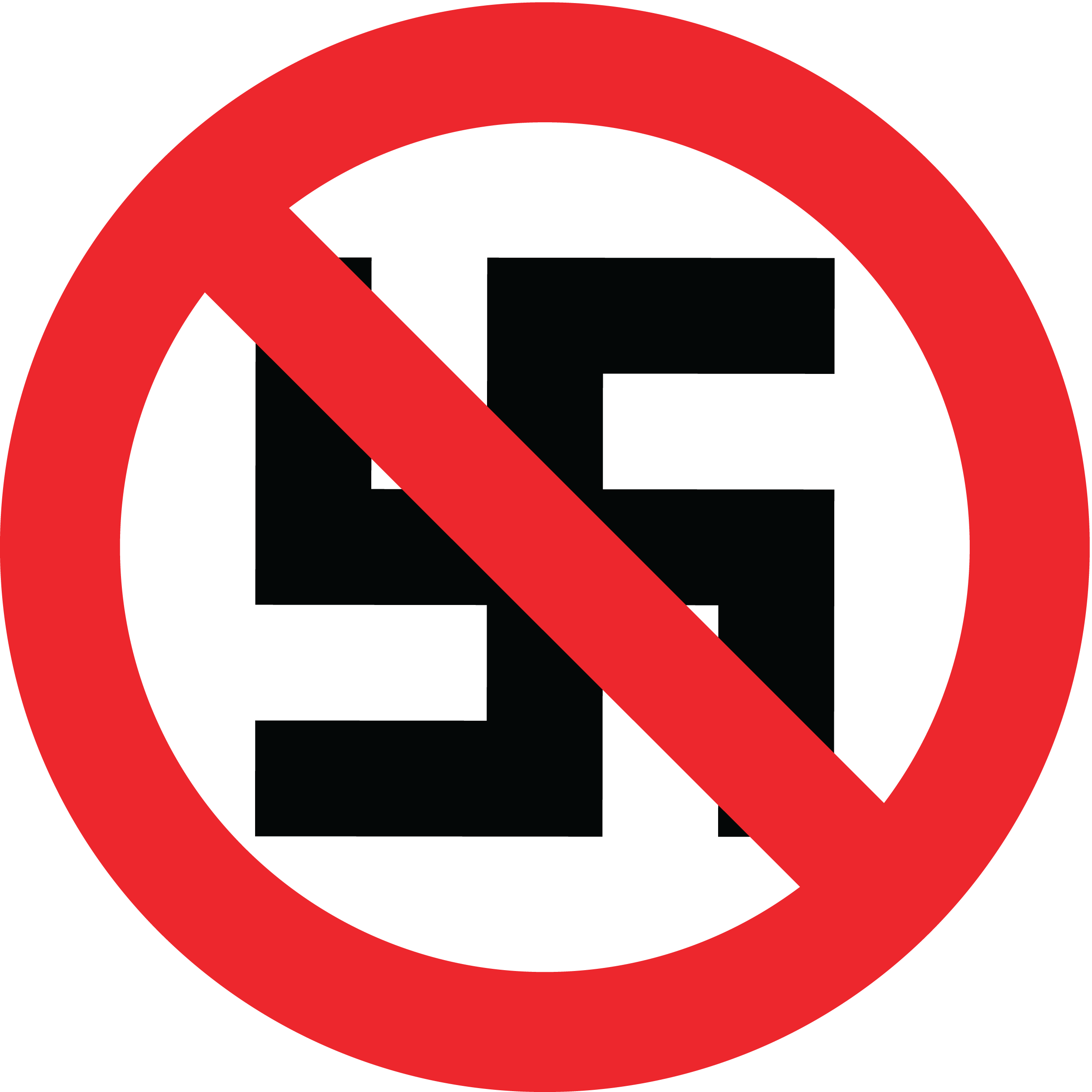 Download Sign «prohibition Of Fascism » In Png Format - Gloucester Road Tube Station (2500x2500), Png Download