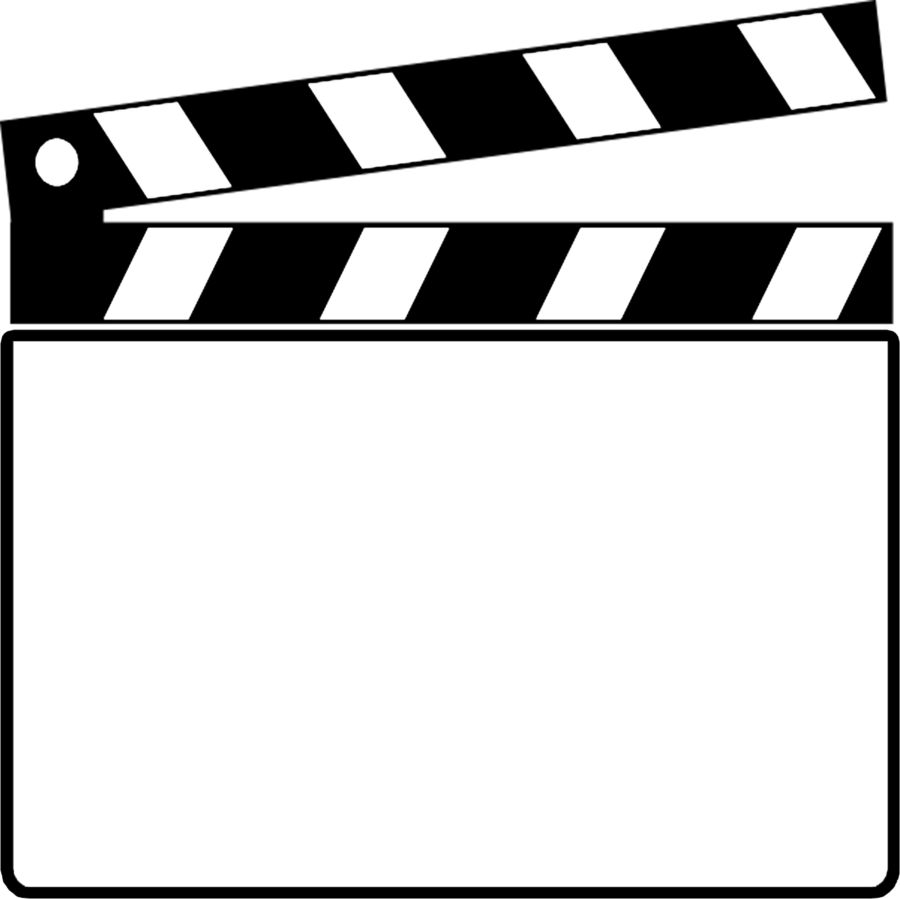 Movie Cut Board Clipart Clapperboard Film Clip Art - Claqueta De Cine Png (900x899), Png Download
