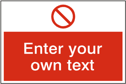 Prohibition Sign Custom Landscape - Safety-label Wear Hard Hat Custom Safety Sticker (480x480), Png Download