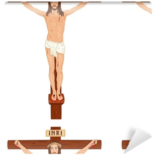 Jesus Christ On The Cross - Crucifix (400x400), Png Download