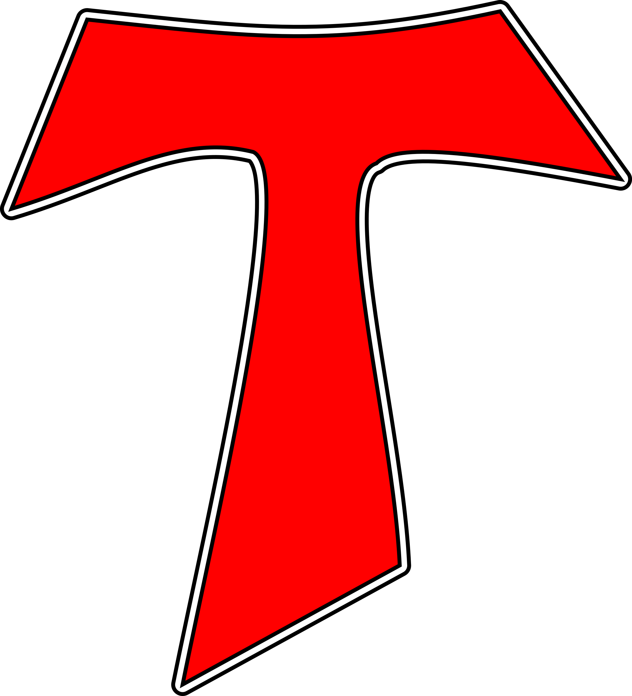Clipart - Tau Cross - Tau Cross Clip Art (726x800), Png Download