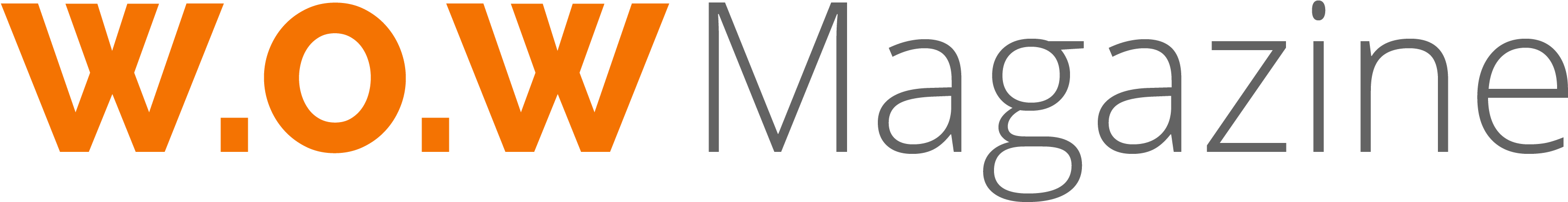 W - O - W Magazine - Magazine (3761x897), Png Download