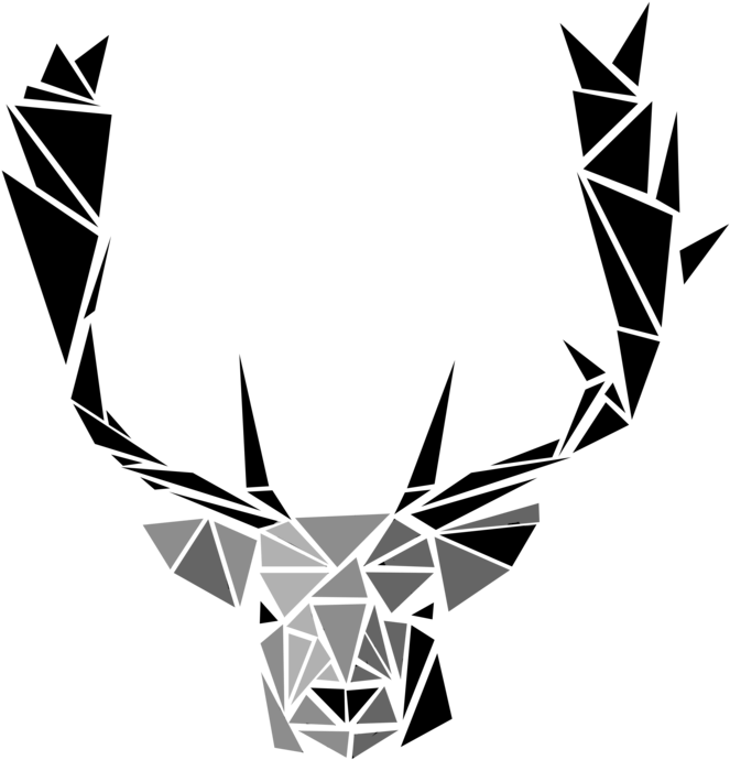 Stag Head Png - Drawing (800x800), Png Download