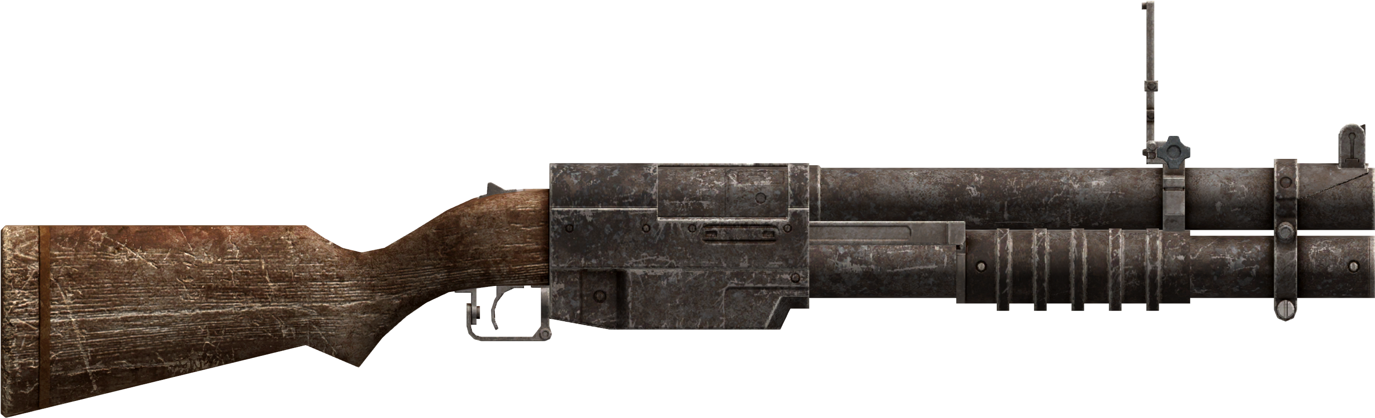 Grenade Launcher - Fallout New Vegas Holorifle (3000x1050), Png Download
