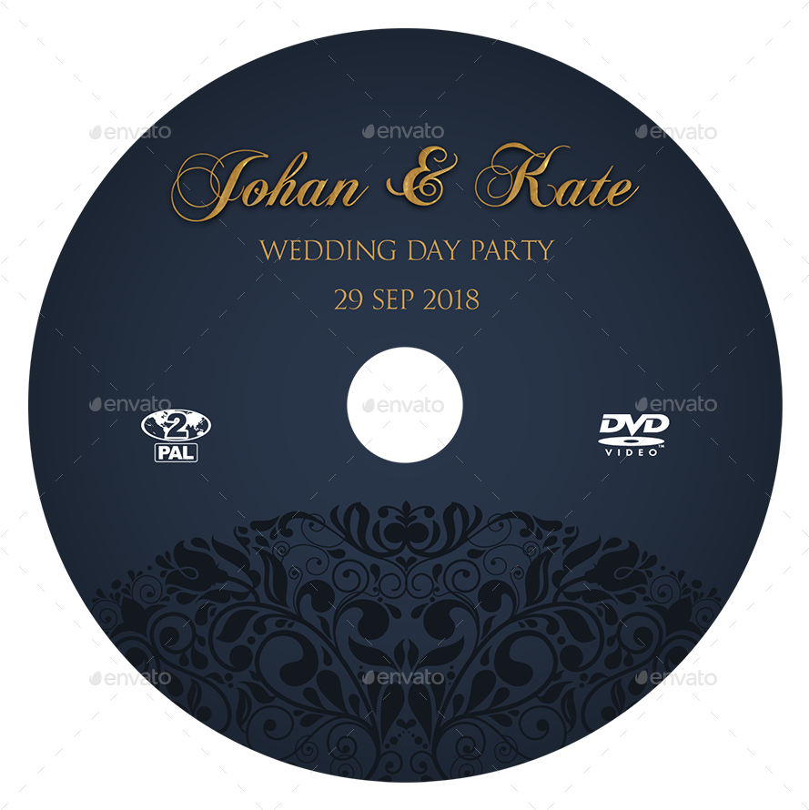 05 Wedding Party Dvd Cover And Label Template 06 Wedding - 100 Modern Wedding Water Bottle Labels Engagement Bridal (900x900), Png Download